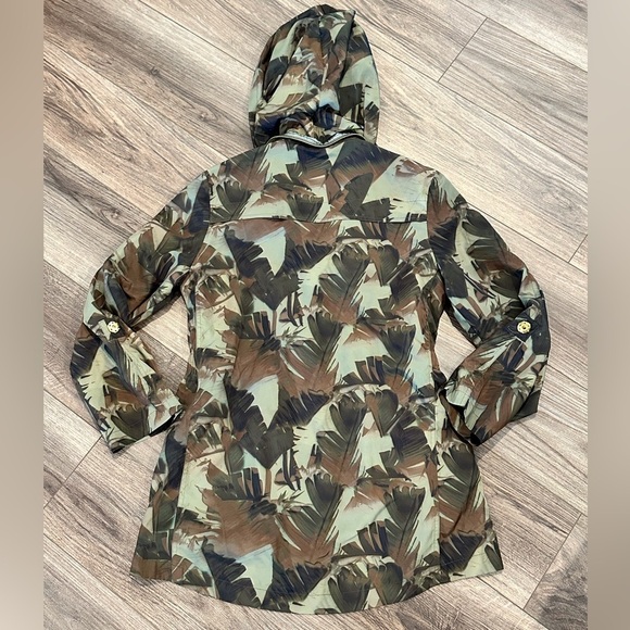 New! Ciao Milano Tess Camouflage Women's Raincoat Trench Jacket - Picture 3 of 9
